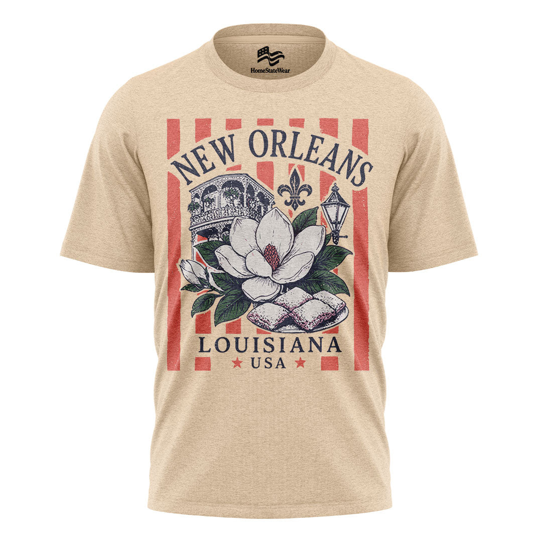 Louisiana Shirt Vintage Bayou Graphic Tee Southern Style T Shirt Swamp Nature Travel Souvenir Cajun Aesthetic Casual Outfit Style Trend