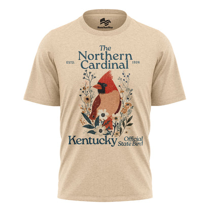 Kentucky Northern Cardinal Tee | Vintage Floral Bird Shirt