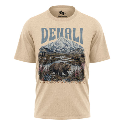 Retro Alaska Mountain Tee, Nature Lover Gift