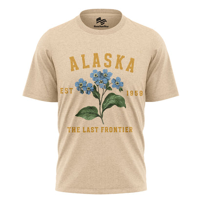 Alaska Forget-Me-Not T-Shirt, Vintage Floral State Tee