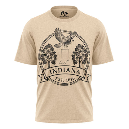 Indiana Est 1816 T-Shirt | Cardinal & Tulip Tree Tee