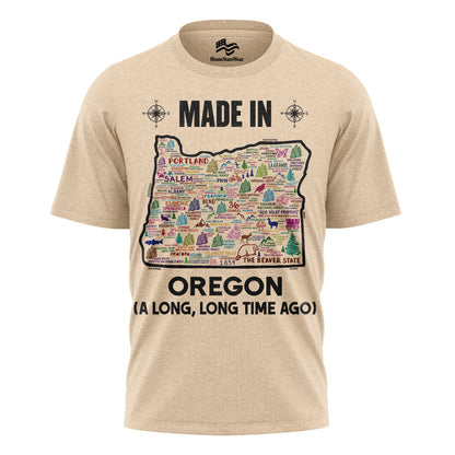 Made In Oregon T-Shirt, Beaver State Map Pride Tee