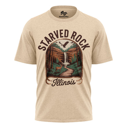 Starved Rock Illinois Tee | Waterfall Canyon Nature Shirt