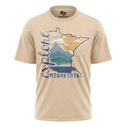Explore Minnesota T-Shirt, Distressed Unisex State Pride Tee