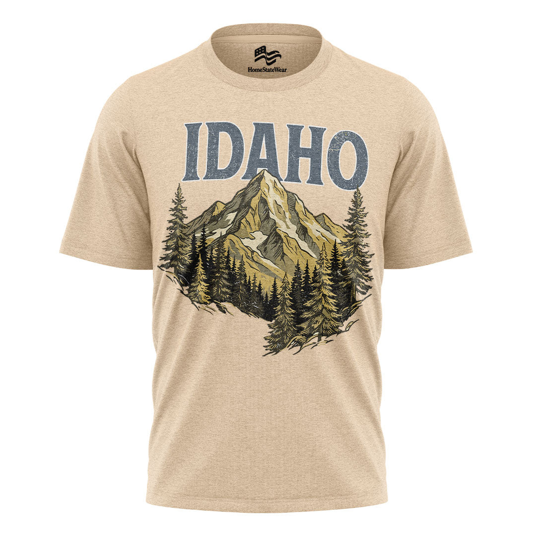 Idaho Collegiate Mountain Comfort Colors Gem State Souvenir Shirt