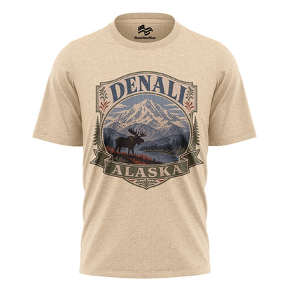 Denali Alaska Vintage T-Shirt | National Park Wildlife Travel Tee