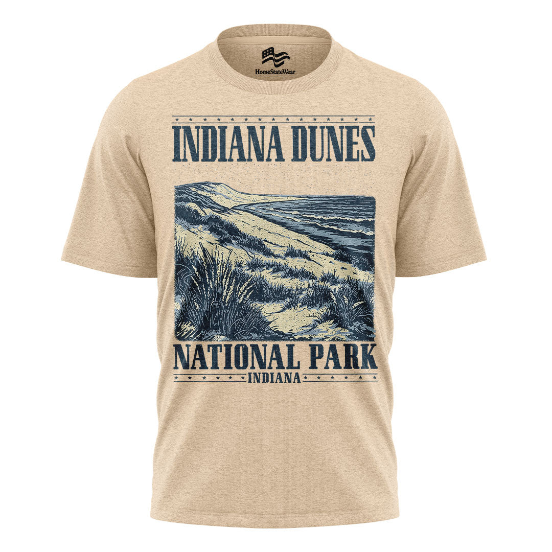 Indiana Dunes Comfort Colors Tee | Retro National Park Shirt