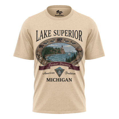 Lake Superior Michigan Sweatshirt | Vintage Outdoor Crewneck