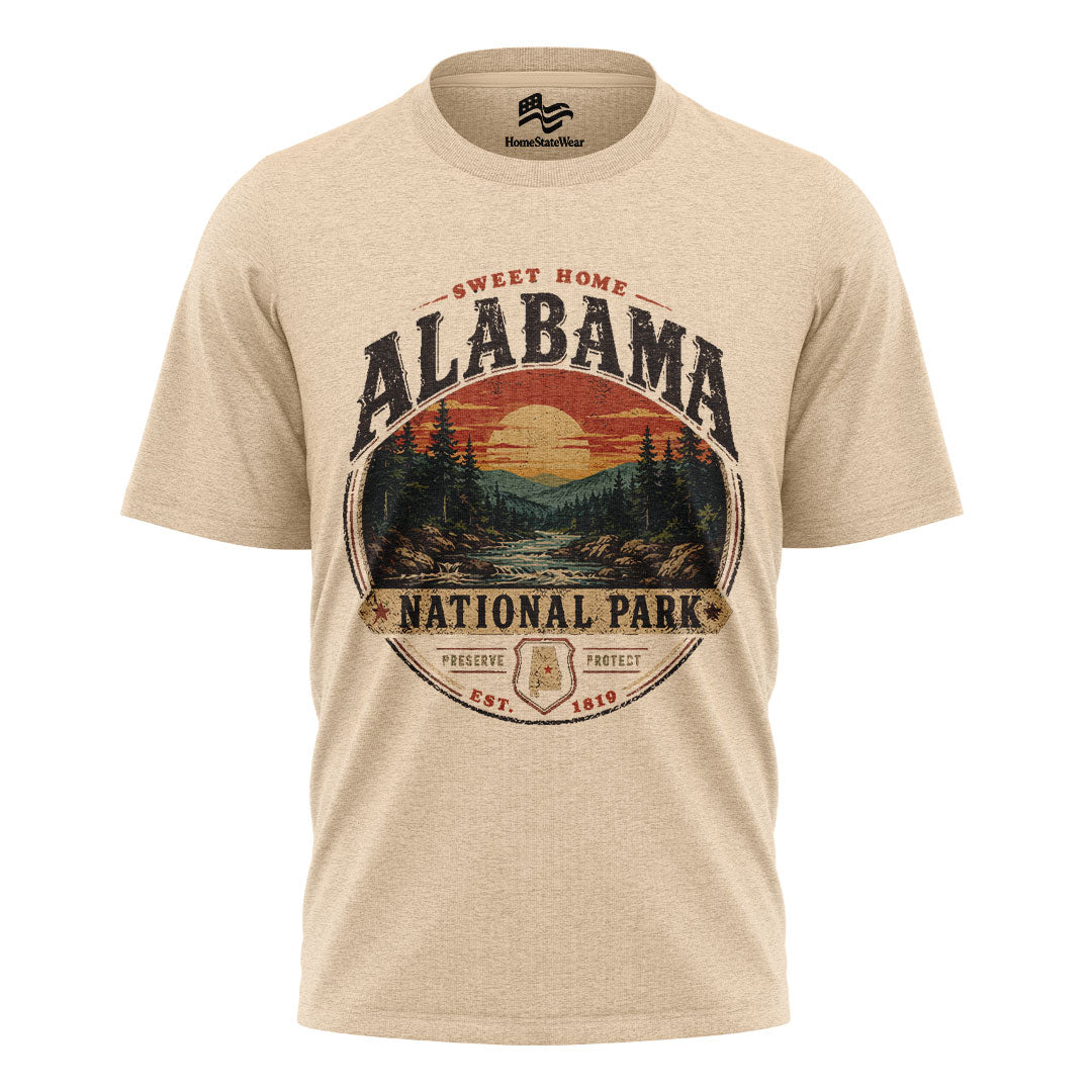 Alabama Wilderness Vintage Adventure Graphic Tee