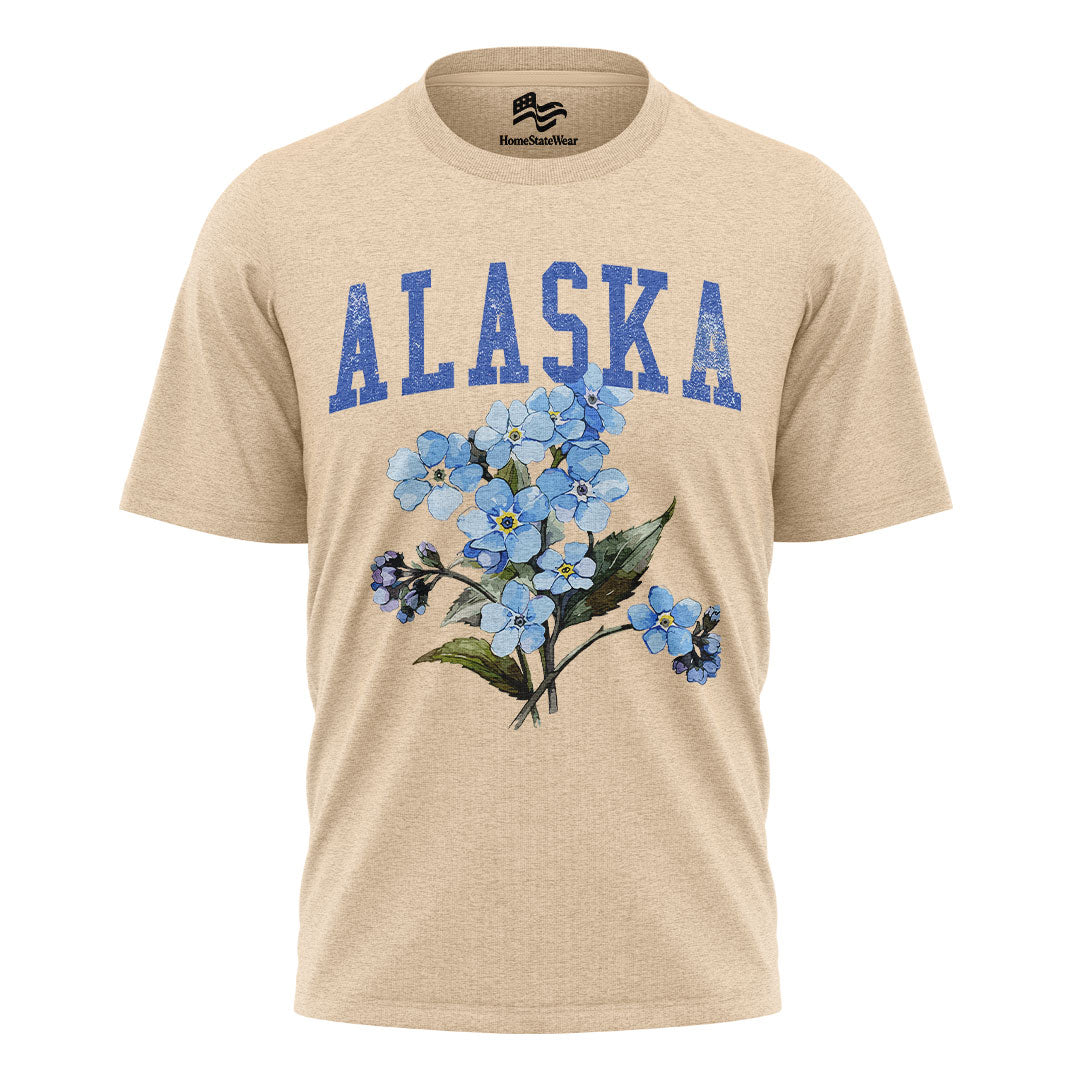Alaska State Flower Comfort Colors Tee