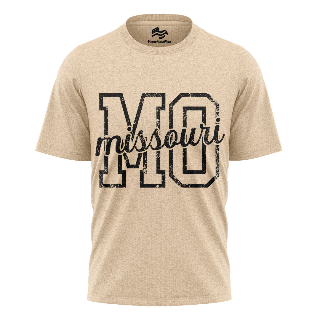 Retro Missouri T-Shirt, Comfort Colors Distressed Varsity