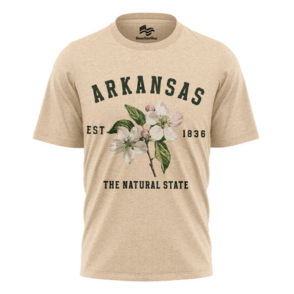 Arkansas Apple Blossom Flower Tee | Vintage State Floral Shirt