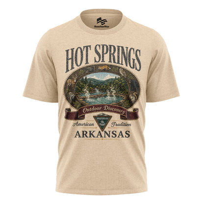 Hot Springs Arkansas Comfort Colors Tee | Vintage Outdoor Discovery Shirt