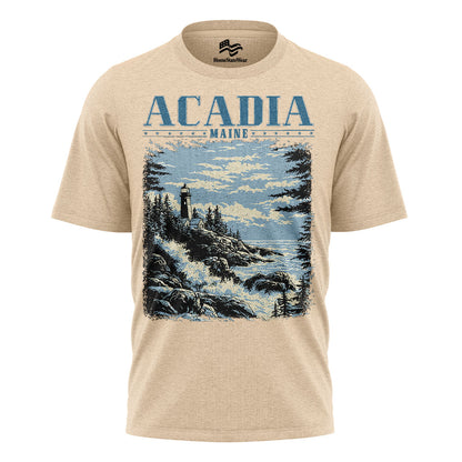 Acadia National Park Comfort Colors Tee | Maine Lighthouse Shirt