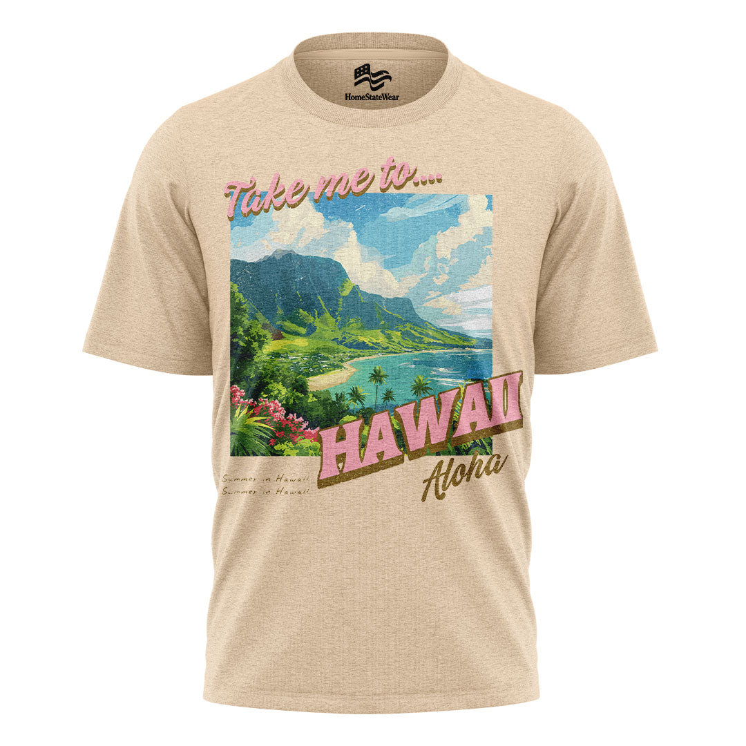 Hawaii Aloha State Comfort Colors Retro Summer Beach Shirt