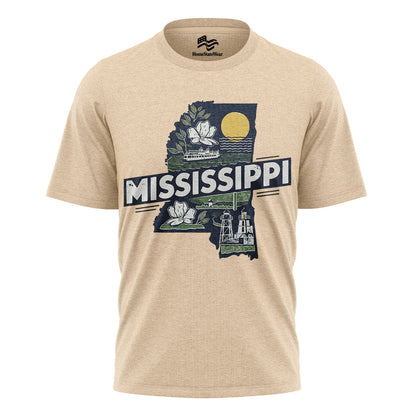 Mississippi Retro Home State T-Shirt