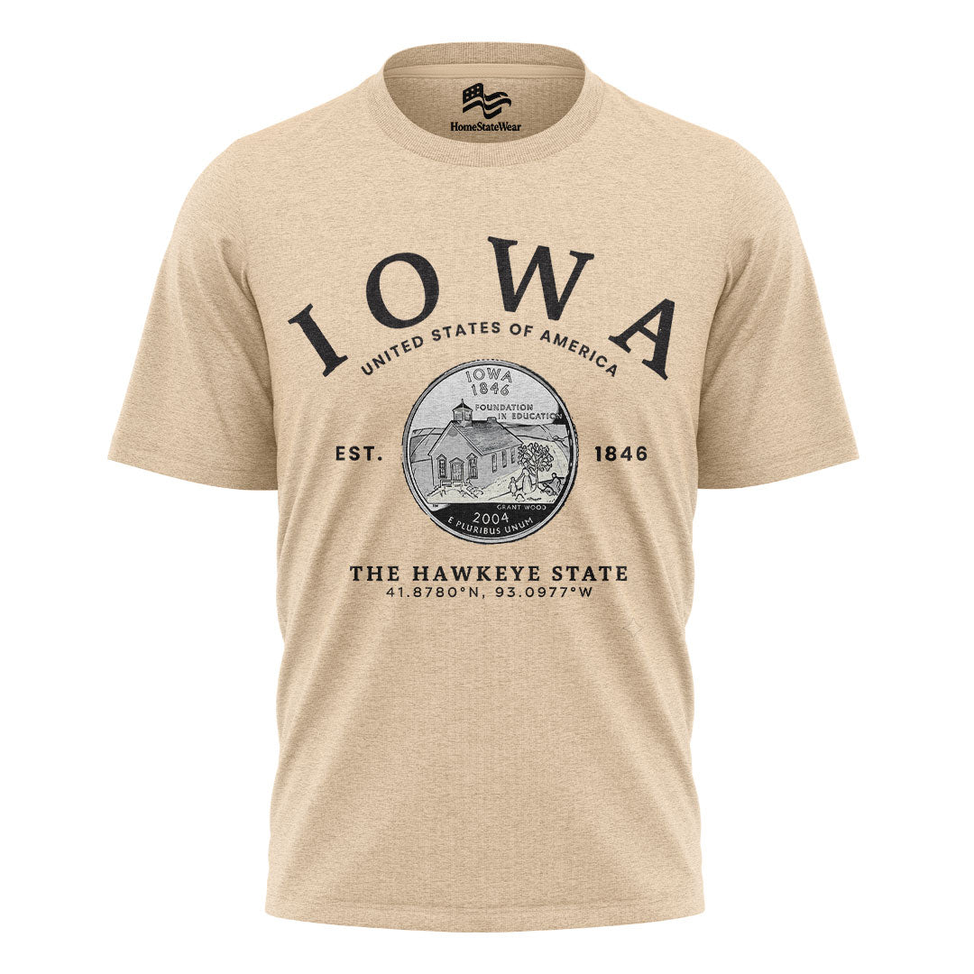 Iowa Hawkeye State T-Shirt | State Pride Gift Tee