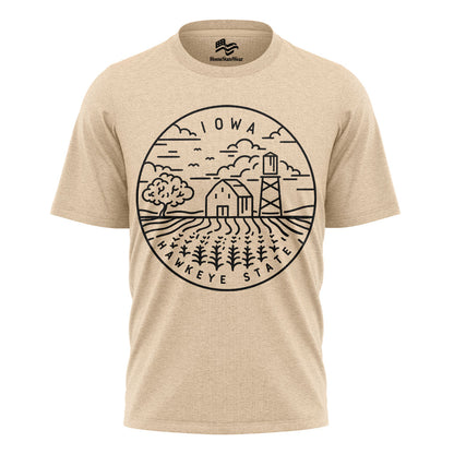 Iowa Hawkeye State T-Shirt | Unisex State Pride Tee