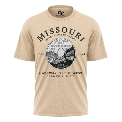 Missouri Show-Me State T-Shirt, Missouri Quarter Graphic Tee