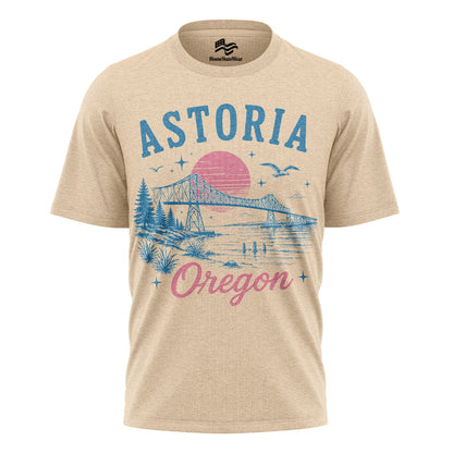 Astoria Oregon Coast Comfort Colors® T-Shirt, Retro Beach Travel Tee