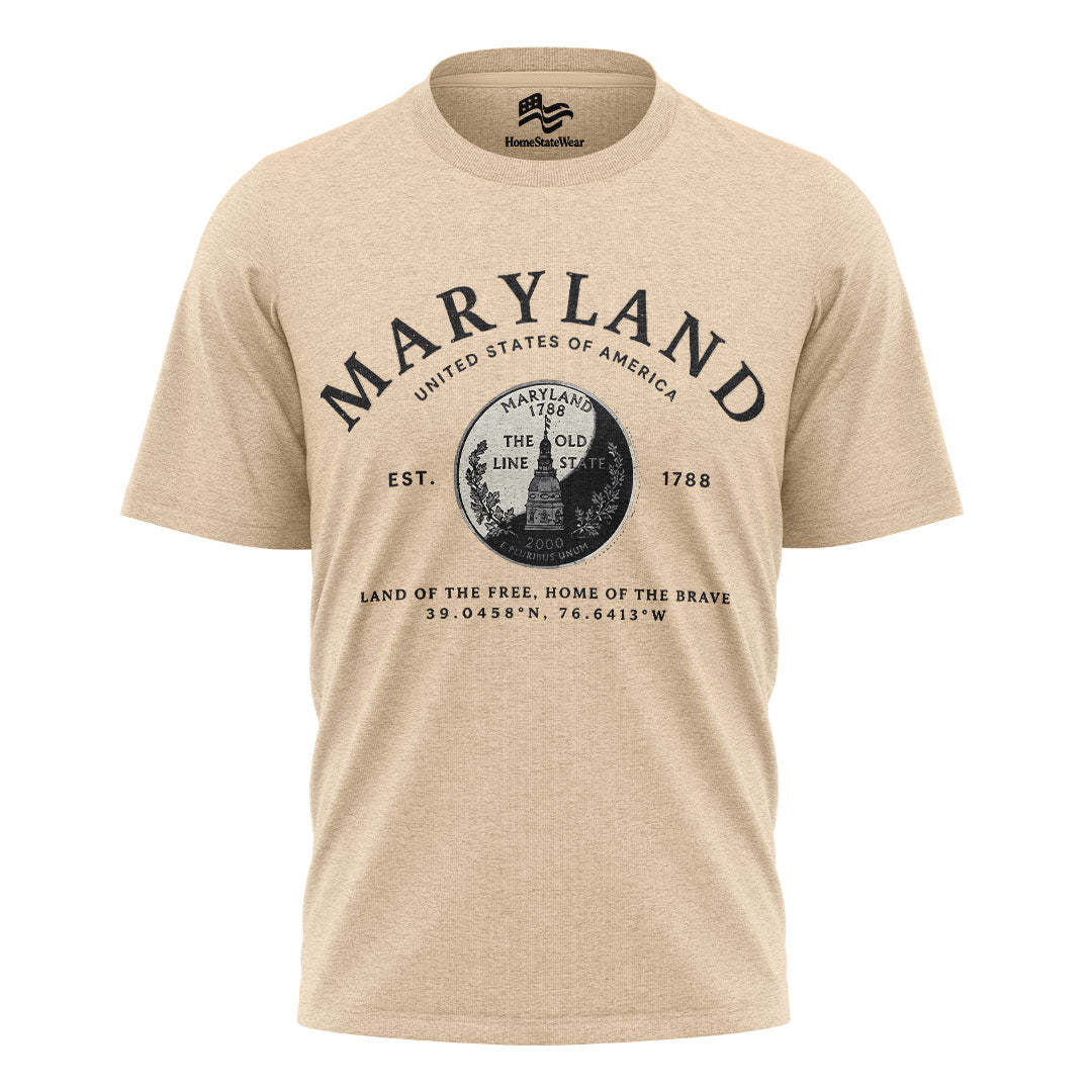 Maryland Quarter T-Shirt | Old Line State Gift Tee