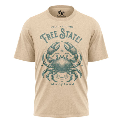 Welcome to Maryland T-Shirt | Free State Crab Tee