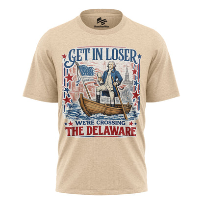 Funny Crossing the Delaware Comfort Colors Tee | Patriotic History Shirt