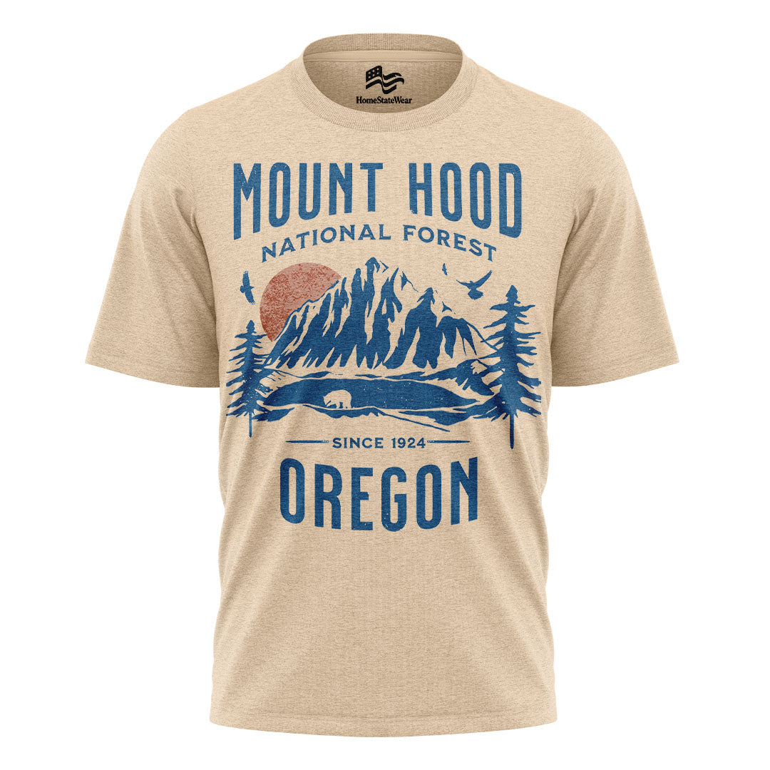Mount Hood National Forest Comfort Colors® T-Shirt, Oregon Hiking Souvenir Tee