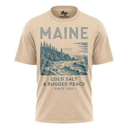 Maine Lighthouse T-Shirt | Rugged Coastal Souvenir Tee
