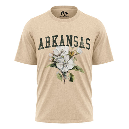 Arkansas State Flower Comfort Colors Tee | Apple Blossom Botanical