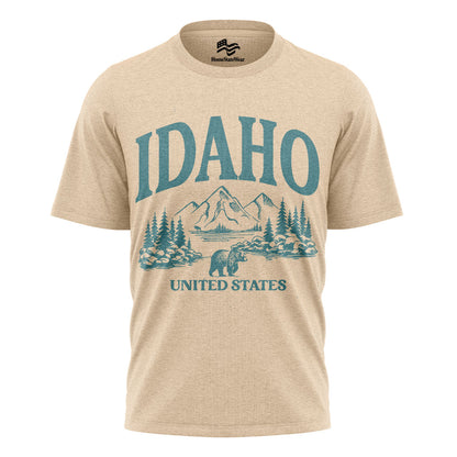 Idaho Wanderlust T-Shirt Mountain Nature Gift