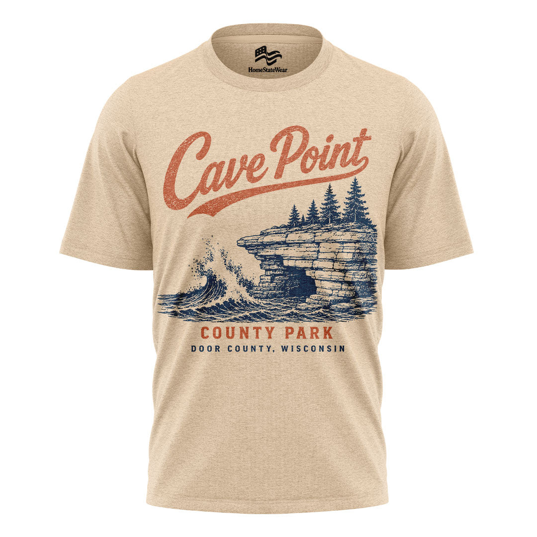 Cave Point County Park Tee | Door County Wisconsin Shirt