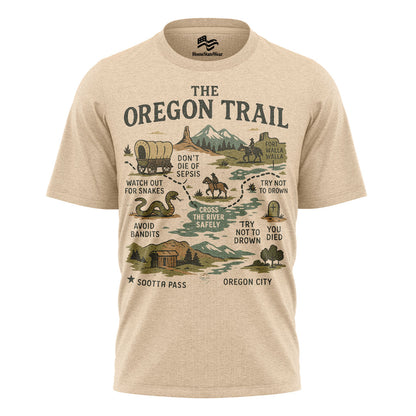 Oregon Trail Graphic T-Shirt, Retro Adventure Travel Tee