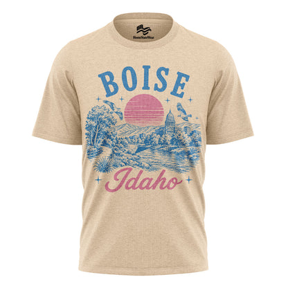 Boise Idaho Comfort Colors Tee | Retro City Travel Shirt