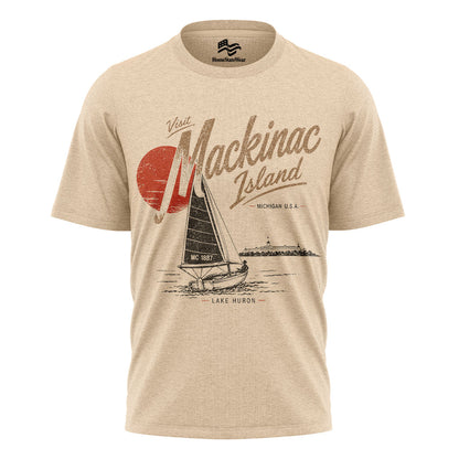 Mackinac Island Michigan Tee | Lake Huron Sailboat Shirt