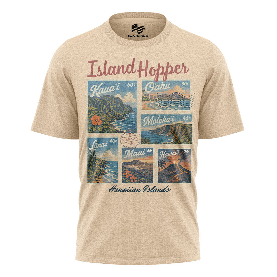 Hawaii Island Hopper Comfort Colors Tee | Tropical Travel Shirt