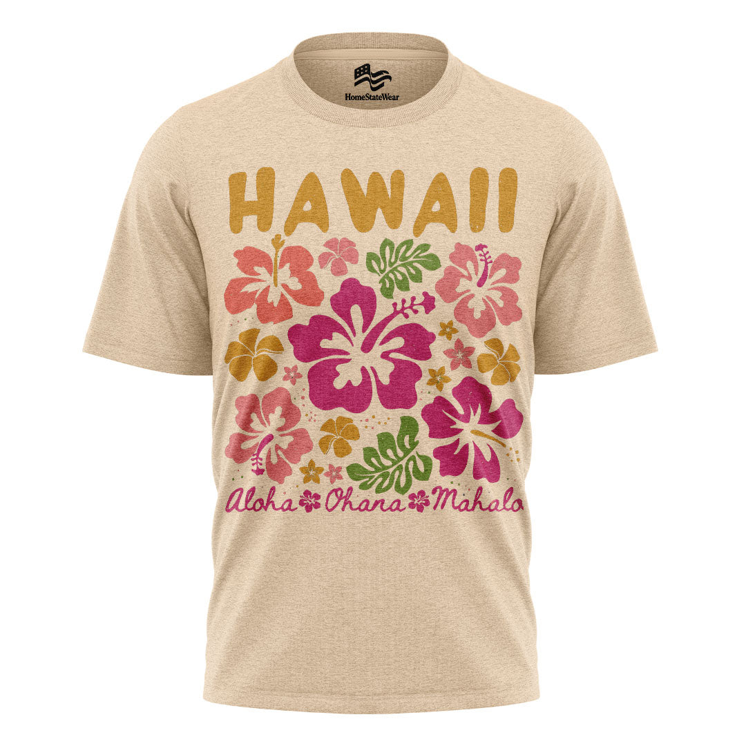 Hawaii Hibiscus Aloha Tropical Vacation Graphic Shirt