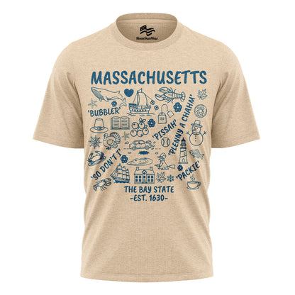 Massachusetts Bay State T-Shirt | Boston Humor Coastal Tee