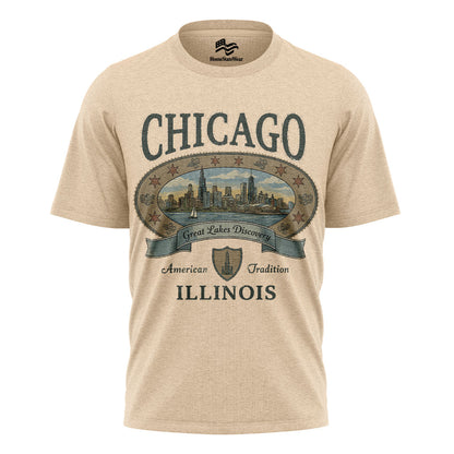 Retro Chicago T-Shirt | 90s Illinois Travel Tee