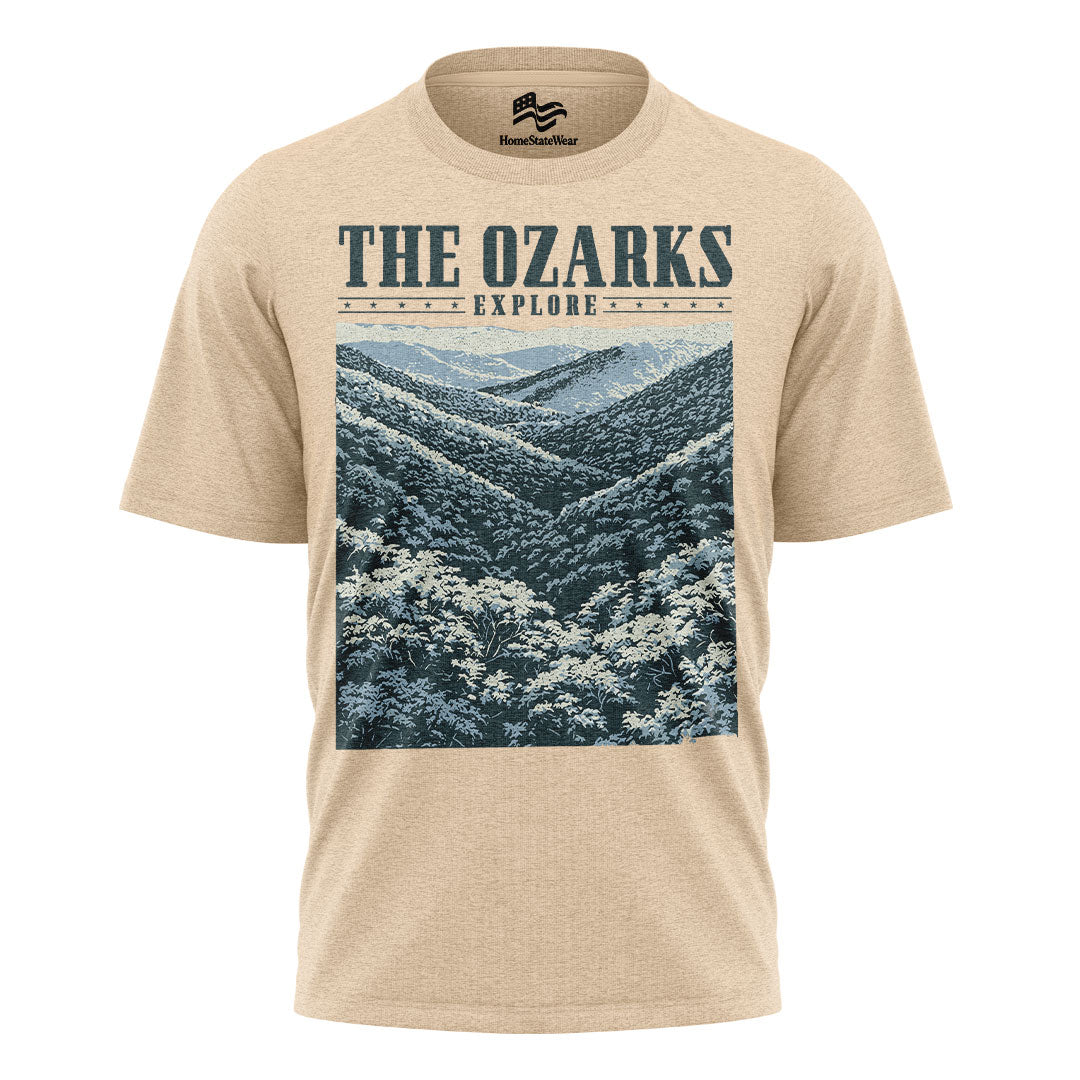 The Ozarks Mountain T-Shirt, Comfort Colors Nature Graphic Tee
