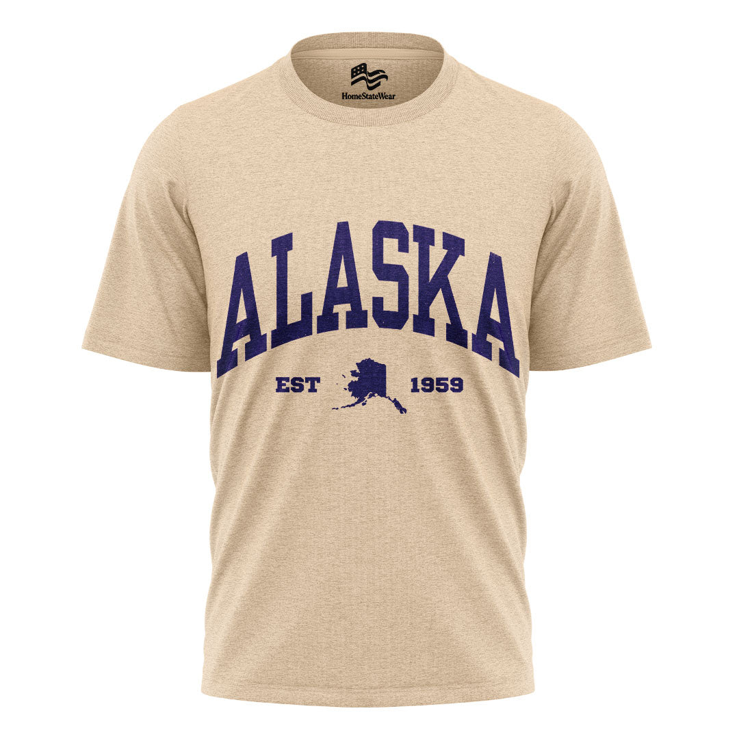 Alaska Map Comfort Colors Tee