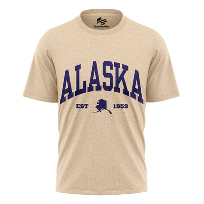 Alaska Map Comfort Colors Tee