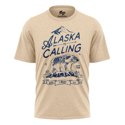 Alaska Is Calling Bear Travel Vacation Shirt