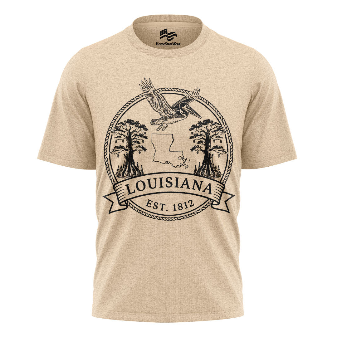 Louisiana Est 1812 T-Shirt | Pelican State Souvenir Tee