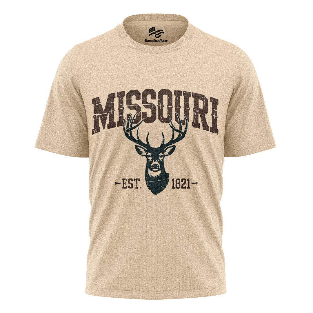 Missouri Deer Hunting T-Shirt, Vintage Wildlife Outdoor Tee