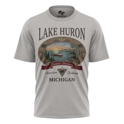 Lake Huron Michigan Comfort Colors Tee | Great Lakes Camping Shirt