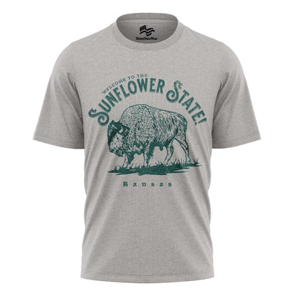 Welcome to Kansas T-Shirt | Buffalo Souvenir Tee