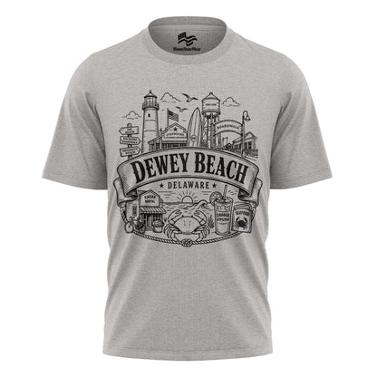 Dewey Beach Delaware Comfort Colors Tee | Coastal Vacation Shirt