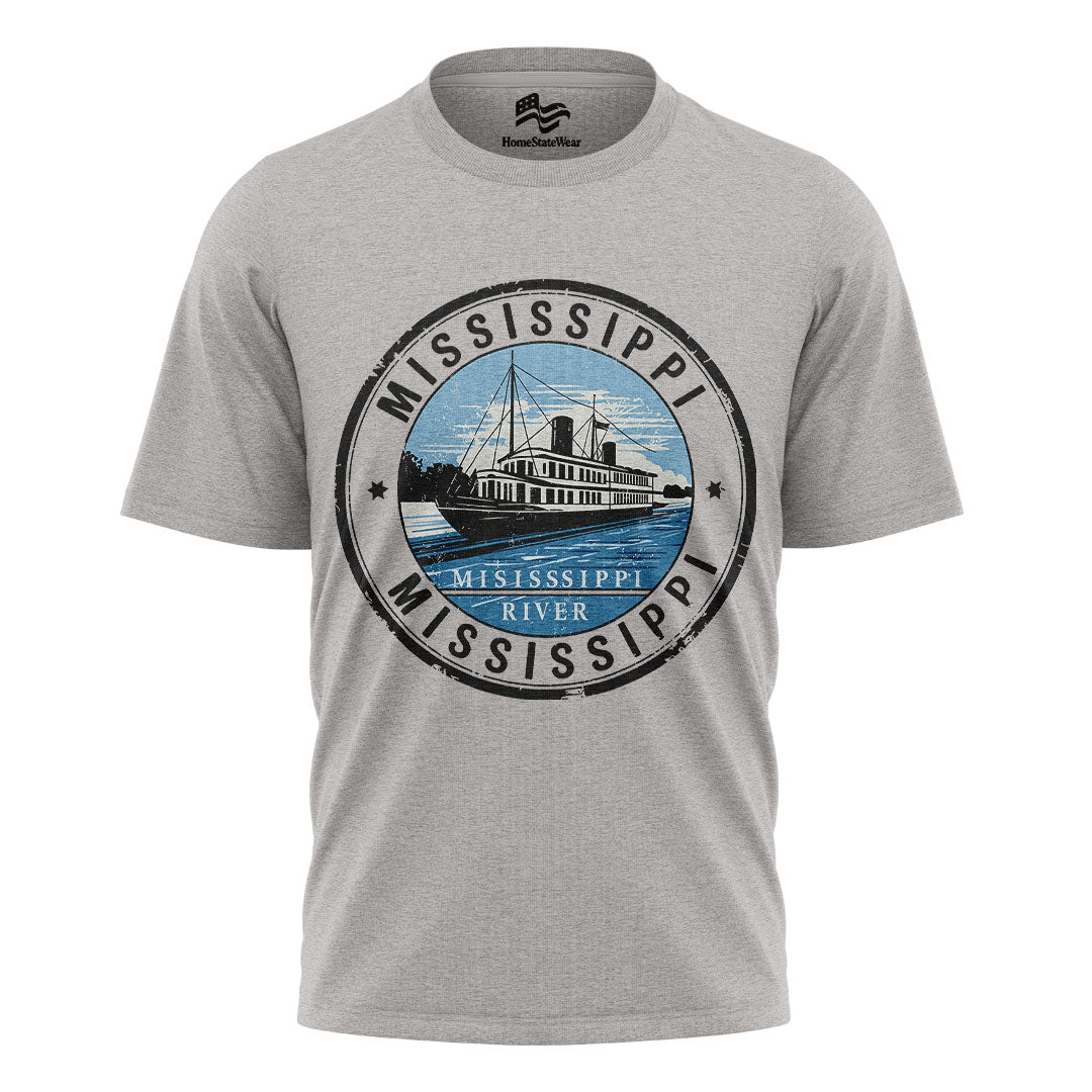 Mississippi Postal Stamp T-Shirt, Vintage Travel Souvenir Tee