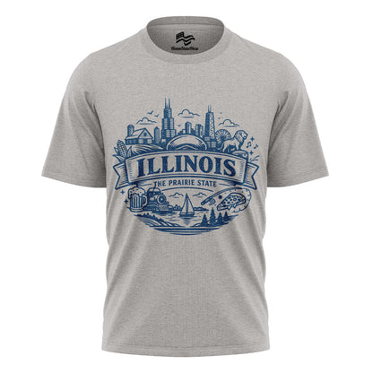 Illinois Prairie State Tee | Vintage Midwest Graphic Shirt